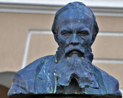 The statue of Dostoyevsky in Tallinn, Estonia